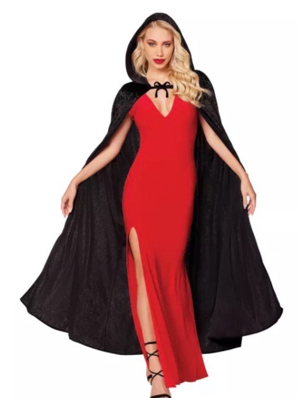 SPIRIT HALLOWEEN 🖤 black velvet cape